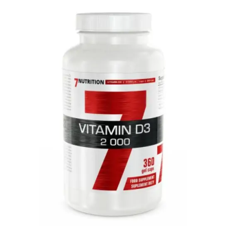 7Nutrition Vitamin D3 2000iu 360caps / D3 vitamiin