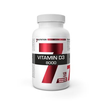 7Nutrition Vitamin D3 8000iu 120tabs / D3 vitamiin