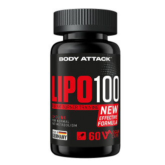 Body Attack Lipo 100 60caps / Rasvapõletaja