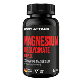 Body Attack Magnesium Bisglycinate 120caps / Magneesiumbisglütsinaat