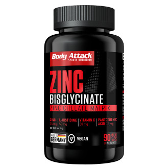 Body Attack Zinc Bisglycinate 90caps / Tsink