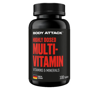 Body Attack Multi Vitamin 100tabs / Multivitamiinid