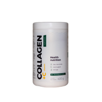 Clever Hydrolysed Collagen + C vitamin 400g / Hüdrolüüsitud Kollageen + Vitamiin C / Parim enne 09.2023