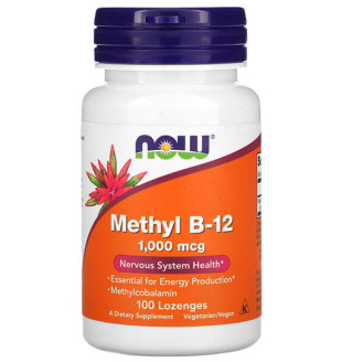 NOW Methyl B12 1000mcg 100 lozenges / B12 vitamiin