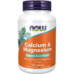 Now Foods Calcium & Magnesium 100tabs / Kaltsium ja magneesium 