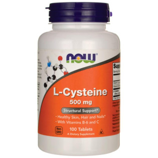 Now Foods L-Cysteine 500mg 100tabs / L-tsüsteiin