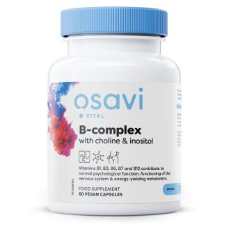 Osavi B-complex with Choline & Inositol 120vcaps / B vitamiini kompleks