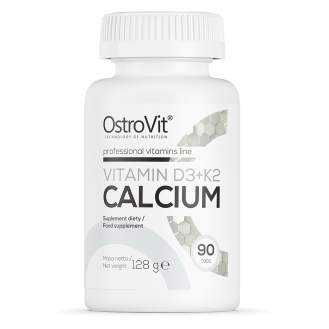 OstroVit Vitamin D3 + K2 + Calcium 90tabs / Vitamiin D3 + K2 + Kaltsium