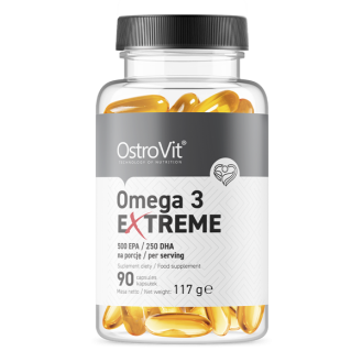 OstroVit Omega 3 Extreme 90 caps / Kalamaksaõli