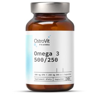 OstroVit Pharma Omega 3 500/250 30softgels / Kalamaksaõli