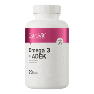OstroVit Omega 3 + ADEK 90caps / Kalaõli + Vitamiinid ADEK