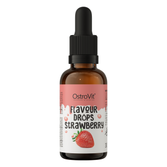 OstroVit Flavour Drops 30ml strawberry / Maasikamaitselised maitsetilgad