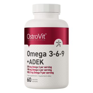 OstroVit Omega 3-6-9 + ADEK 60caps / Omega 3-6-9 ja vitamiinid ADEK