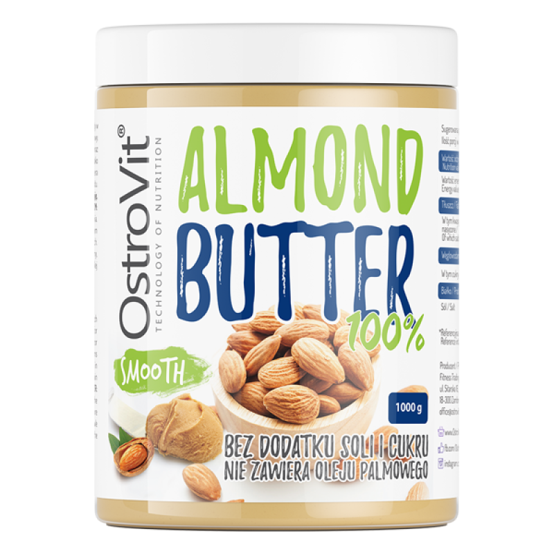 100% Almond Butter 1000g smooth / Mandlivõi