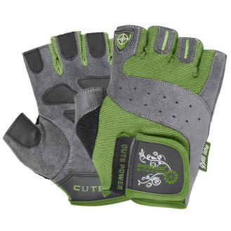 Power System Womens Fitness Gloves Cute Power - Green / Naiste jõusaalikindad