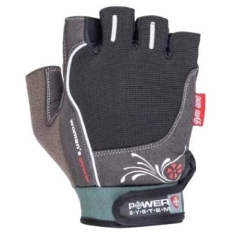 Power System Weightlifting Gloves Womans Power - Black / Naiste jõusaalikindad