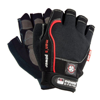 Power System Fitness Gloves Mans Power (BLACK) / Jõusaalikindad