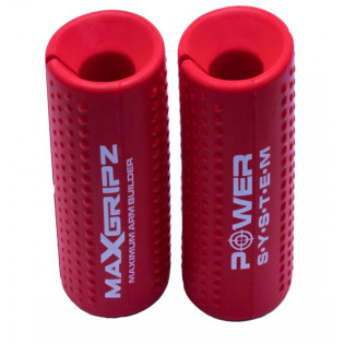 Power System Barbell Grip Adapters Max Gripz RED XL / Kangi käepidemed