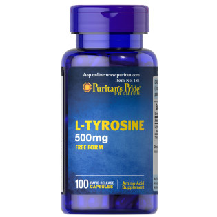 Puritan's Pride L-Tyrosine 500mg 100caps / L-Türosiin