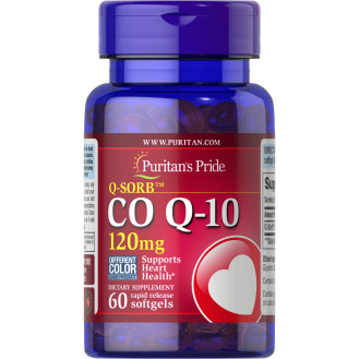 Puritan's Pride Co Q10 120mg 60softgels / Koensüüm Q10