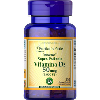 Puritan's Pride Vitamin D3 2000iu 200sgels / D vitamiin