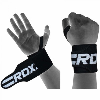 RDX W2 Power Lifting Wrist Wraps Black Pro / Randmesidemed
