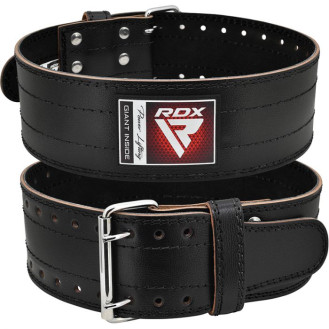 RDX RD1 4" Powerlifting Leather Gym Belt BLACK / Jõusaalivöö