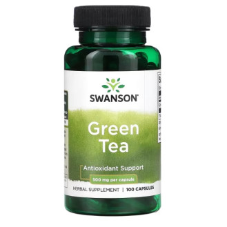 Swanson Green Tea 500mg 100caps / Rohelise tee ekstrakt