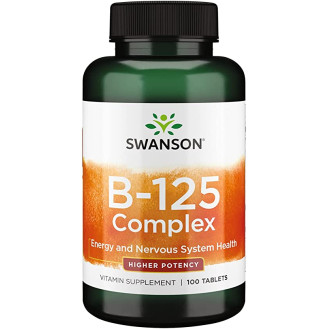 Vitamin B-125 Complex 100tabs /  B vitamiini kompleks