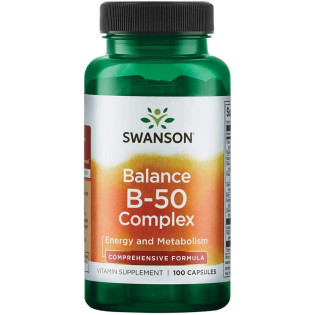 Swanson Balance B-50 Complex 100caps / B vitamiini kompleks