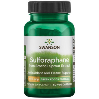 Swanson Sulforaphane from Broccoli 400mcg 60vcaps / Sulforafaan 