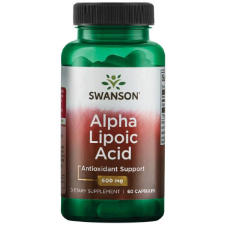 Swanson Alpha Lipoic Acid 600mg 60caps / Alfa Lipoehape