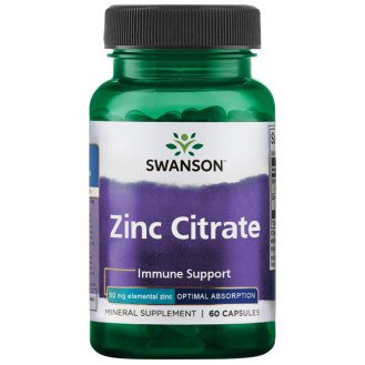 Zinc Citrate 50mg 60caps / Tsinktsitraat