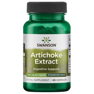 Swanson Artichoke Extract 250mg 60caps / Artišoki ekstrakt