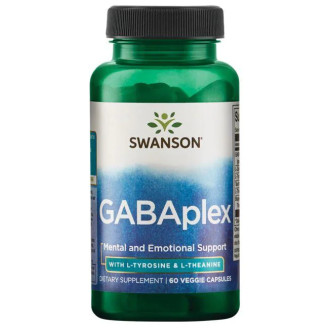 Swanson GABAplex with L-Tyrosine & L-Theanine 60caps / Gaba L-türosiini ja L-teaniiniga
