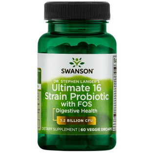 Swanson Dr. Stephen Langer's Ultimate 16 Strain Probiotic with FOS 60vcaps / Probiootikumid