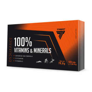 Trec 100% Vitamins & Minerals 60caps / Multivitamiinid