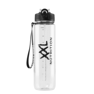 XXL Nutrition Hydrate Bottle 1000ml (transparant) / Kõrrega joogipudel