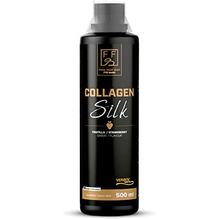 Verisol Silk Kollagen 500ml (strawberry) / Kollageen + Vit C, E, biotiini ja tsingiga