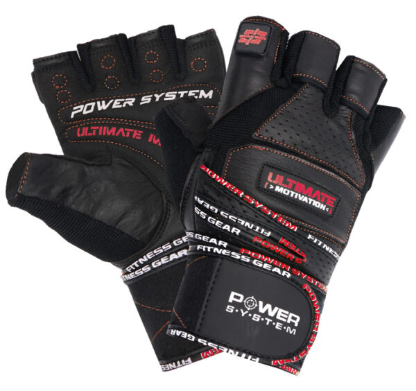 Power System Gloves Ultimate Motivation RED