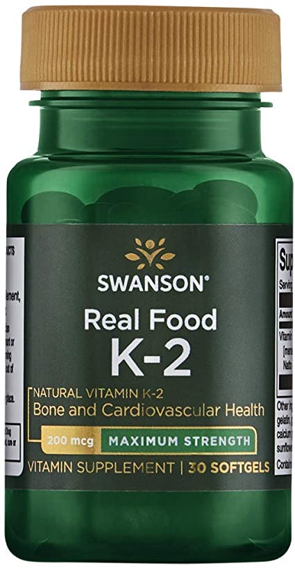 Real Food Vitamin K2 - Maximum Strength 30sgels / Vitamiin K2