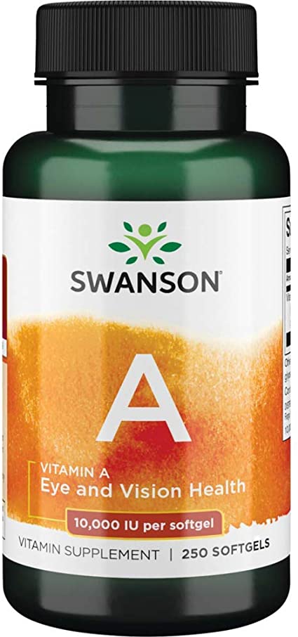 Swanson Vitamin A 250softgels / Vitamiin A 250 kapslit / PARIM ENNE 03.2025