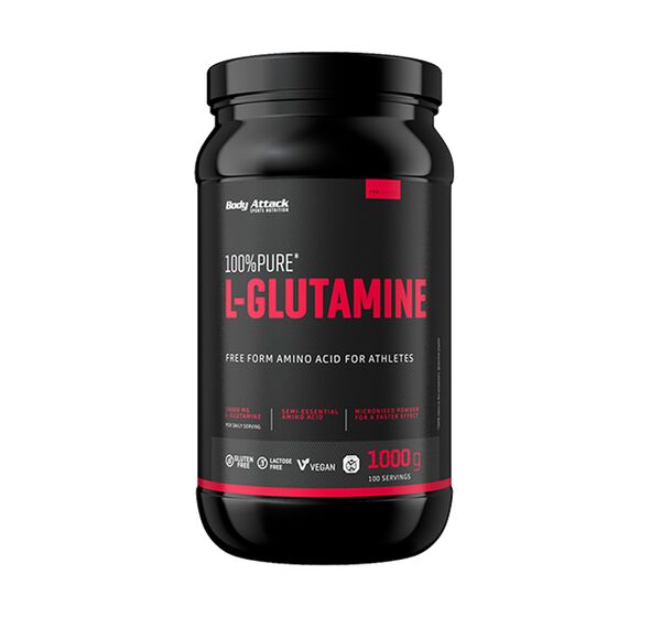 Body Attack 100% Pure L-Glutamine 1000g / Glutamiin / PARIM ENNE 08.2025