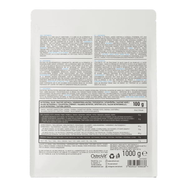 OstroVit Erythritol 1000g (natural)
