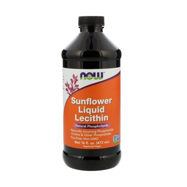 NOW Sunflower Lecithin Liquid 473ml / Päevalille letsitiin vedelik