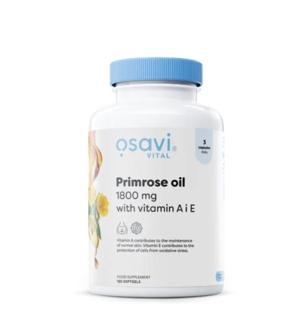 Osavi Primrose Oil 1800mg with vitamin A & E 60softgels / Kuningakepiõli