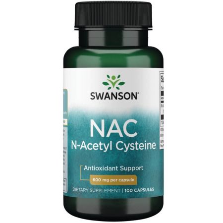Swanson NAC N-Acetyl Cysteine 600mg 100vcaps
