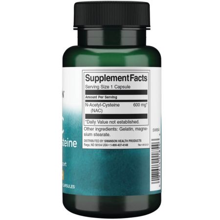 Swanson NAC N-Acetyl Cysteine 600mg 100vcaps