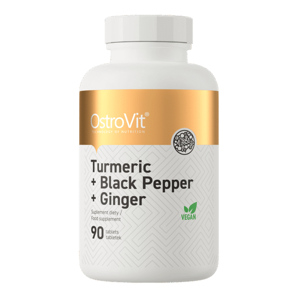 OstroVit Turmeric + Black Pepper + Ginger 90tabs