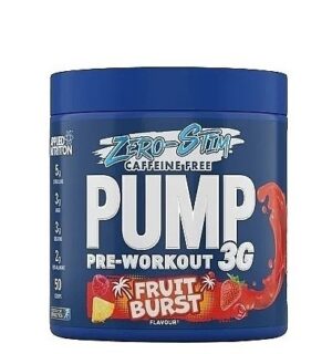 Applied Nutrition Pump 3G Zero Stim Caffeine Free 375g (fruit burst) / Treeningueelne jook ilma stimulantideta